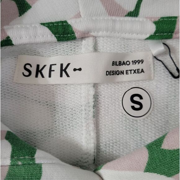 SKFK Skunkfunk Adi Big Petals Pink Green Hoodie - Picture 6 of 16